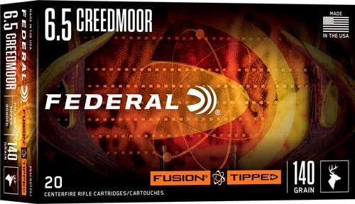 FEDERAL 6.5 CREEDMOOR 140GR FUSION TIPPED 20 RD/BX 10 BX/CS