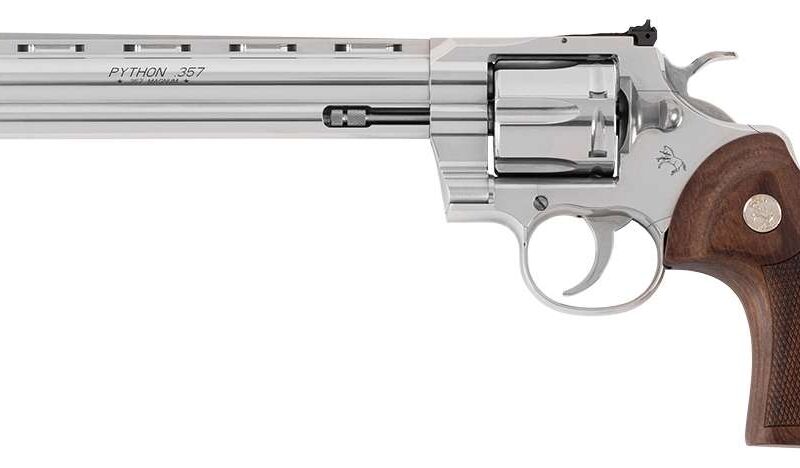 COLT PYTHON STAINLESS REVOLVER 357 MAG 8" 6 RD