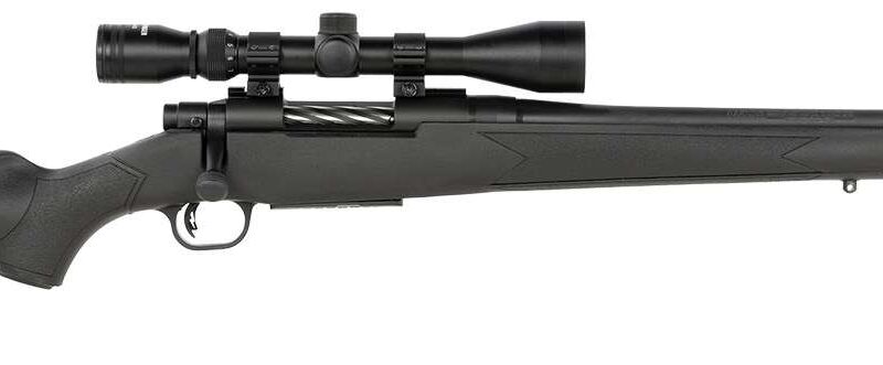 MOSSBERG PATRIOT 400 LEGEND RIFLE 20" T.B. BLACK SYNTHETIC, 3-9X40 SCOPE 4RD