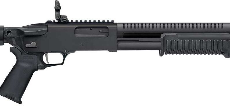 MOSSBERG 590R TACTICAL 12G SHOTGUN 18.5" MOE FOLDING SIGHT, MOE GRIP, 5 POSITION STOCK, 6+1