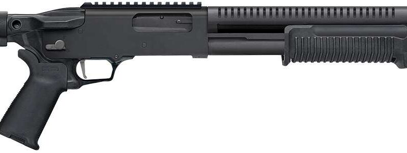 MOSSBERG 590R TACTICAL 12G SHOTGUN 18.5" BREACHER BBL MOE GRIP, 5 POSITION STOCK, 6+1