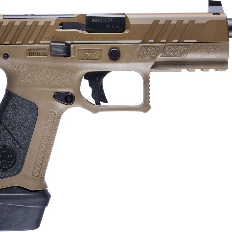 BERETTA APX A1 TACTICAL 9MM FDE PSTL 4.8" 3-21RD