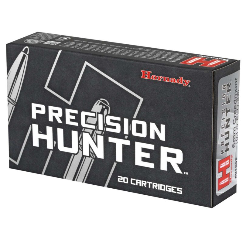 HORNADY PRECISION HUNTER 6MM CREEDMOOR 103GR ELD-X 20RD BX 200RD CASE - Image 2