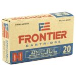 HORNADY FRONTIER 223REM 55GR HP MATCH 20RD BX 500RD CASE 2 16138 14143454
