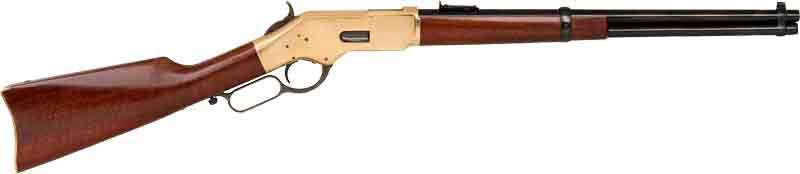 CIMARRON 1866 YELLOWBOY 45LC 19" W/ SADDLE RING BRS RECVR  BLUED BBL