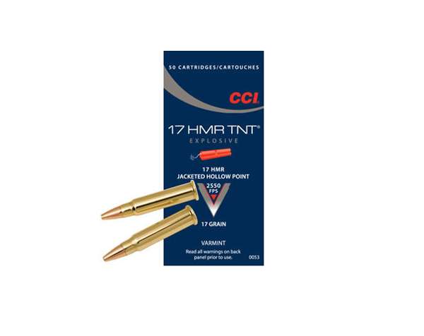 CCI 17 HMR 17GR TNT HOLLOW POINT 50 RD/BX 40 BX/CS