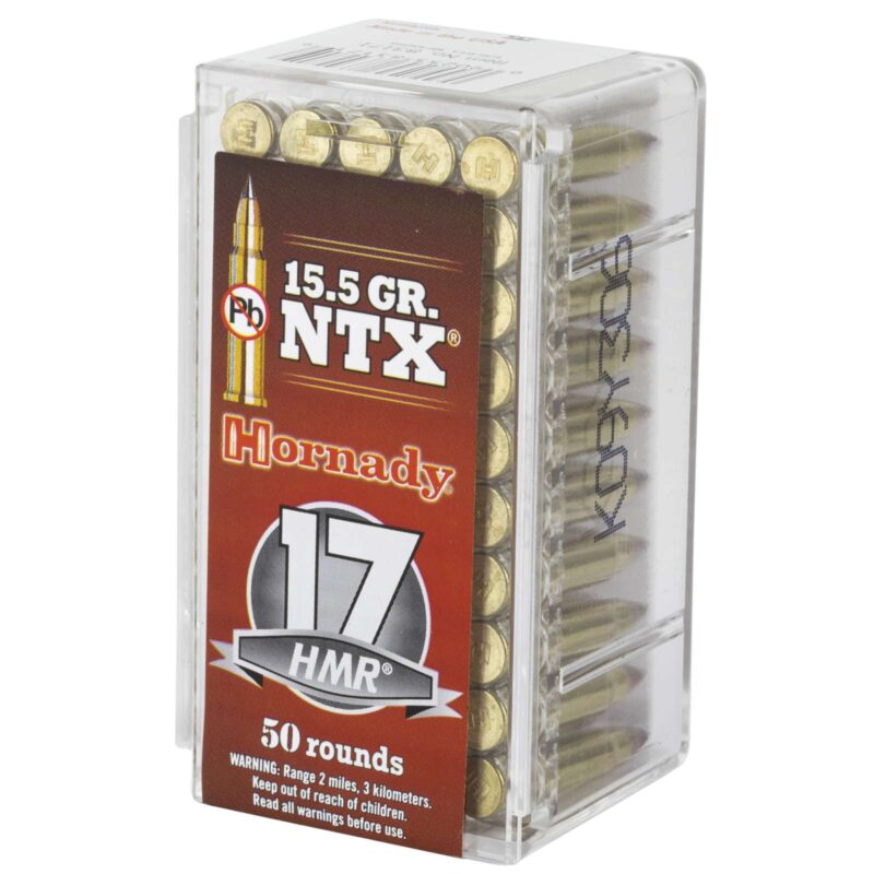 HORNADY VARMINT EXPRESS 17HMR 15.5 GR NTX 50RD BX 2000RD CASE - Image 2