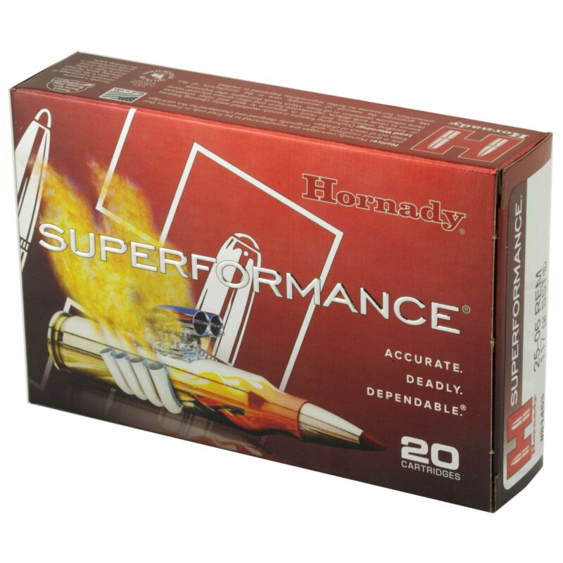 HORNADY SUPERFORMANCE 25/06REM 117GR SST 20RD BX 200RD CASE - Image 2