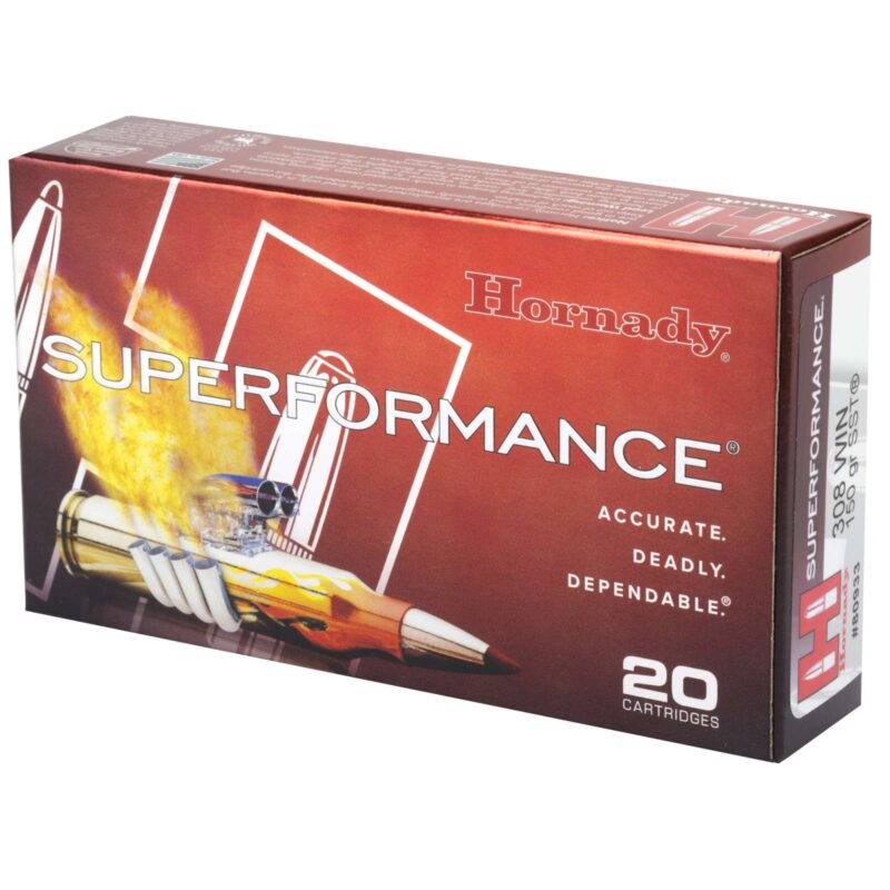 HORNADY SUPERFORMANCE 308WIN 150GR SST 20RD BX 200RD CASE - Image 2