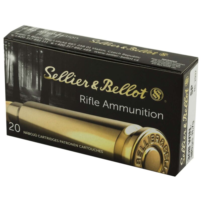 SELLIER & BELLOT 308WIN 180GR SP 20RD BOX 25 BOXES PER CASE - Image 2