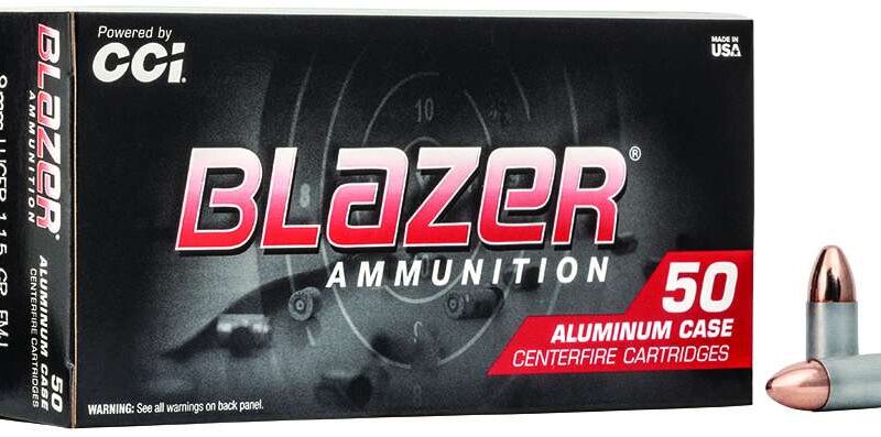 CCI 9MM LUGER 115 GR FMJ BLAZER 50 RD/BX 20 BX/CS