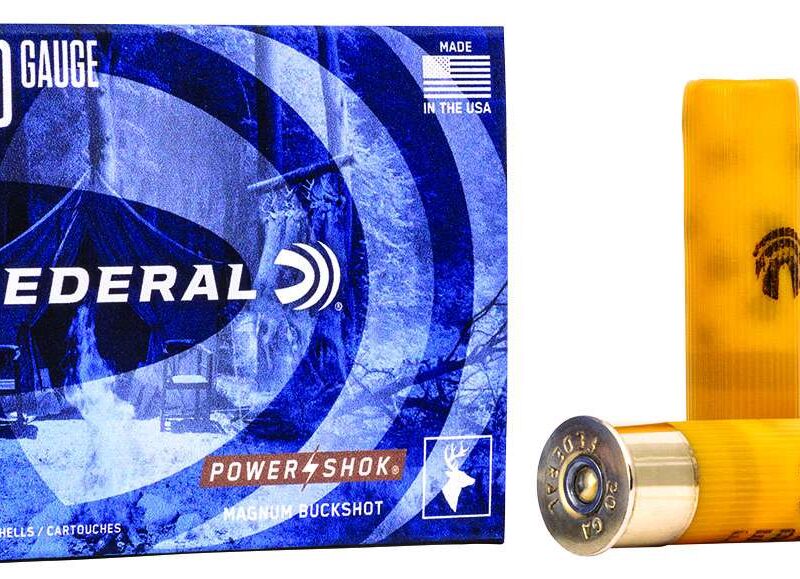 FEDERAL 20GA 3" MAG. 18 PELLETS-2 BUCK 5 RD/BX 50 BX/CS