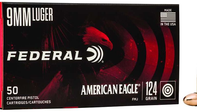 FEDERAL 9MM LUGER 124GR FMJ 50 RD/BX 20 BX/CS