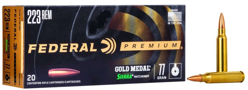FEDERAL 223 REM 77GR SIERRA MATCHKING BTHP 20 RD/BX 10 BX/CS