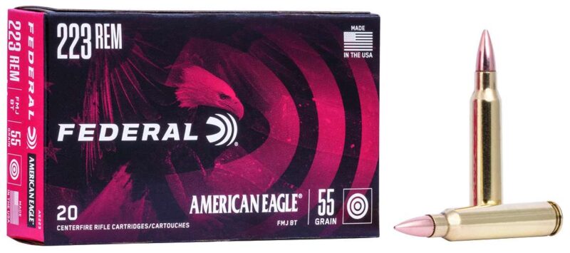 FEDERAL AE 223REM 55GR FMJ 20/BX 25BX/CS