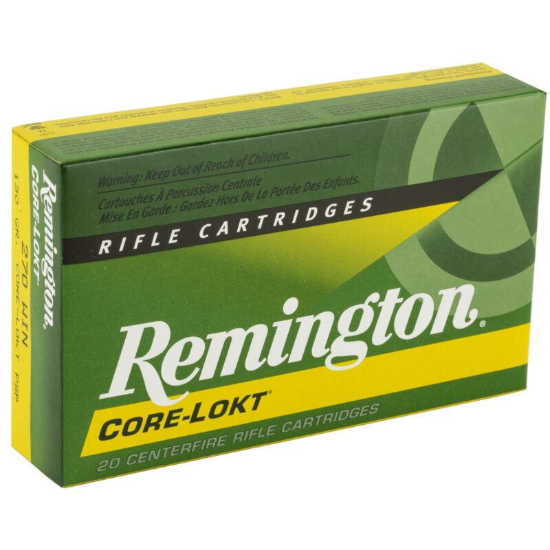 REMINGTON R270W2 270 WIN 130GR CORE-LOKT PSP 20 RD/BX 10 BX/CS