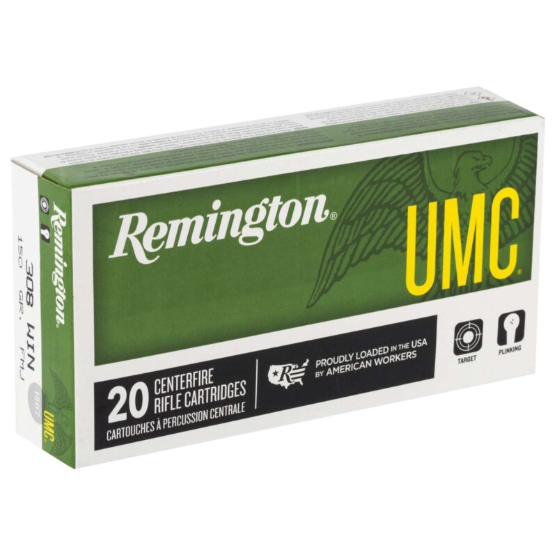 REMINGTON L308W4 308 WIN 150GR UMC FMJ 20 RD/BX 10 BX/CS