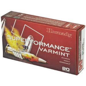 HORNADY SUPERFORMANCE VARMINT 222REM 50G VMAX 20RD BX 200RD CASE - Image 2