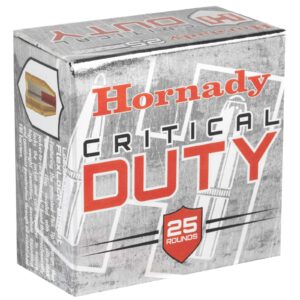 HORNADY CRITICAL DUTY 9MM 135GR+P FTX 25RD BX 250RD CASE
