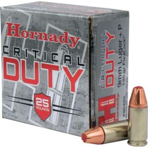 HORNADY CRITICAL DUTY 9MM 135GR+P FTX 25RD BX 250RD CASE - Image 4