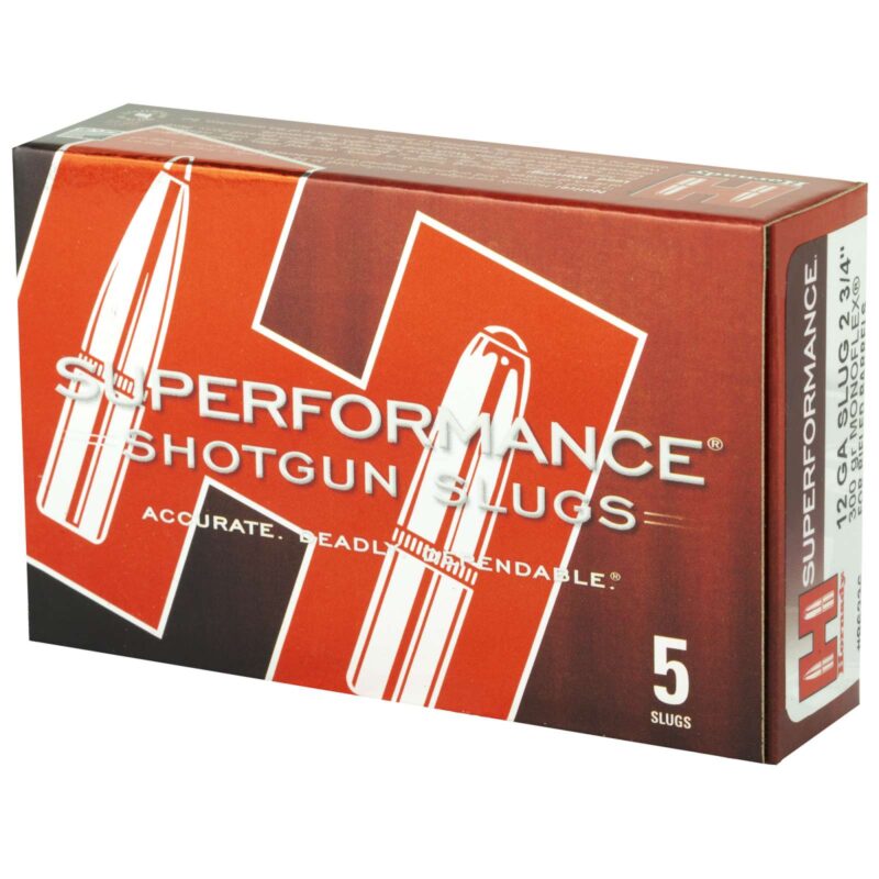 HORNADY SUPERFORMANCE 12G 300G SLUG 5RD BX 100RD CASE - Image 2