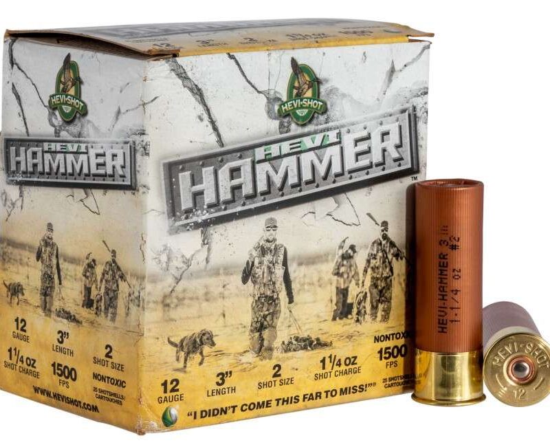 HEVI-SHOT HEVI-HAMMER 12GA 3IN 1-1/4OZ #2 25 RD/BX 10 BX/CS