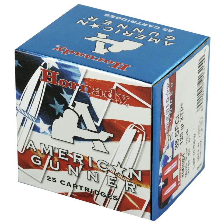 HORNADY AMERICAN GUNNER 38SPL 125GR XTP 25RD BX 250RD CASE - Image 2