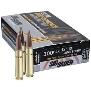 SIG SAUER ELITE MATCH 300BLK 125GR SPRSNC 20RD BX 500RD CASE - Image 4