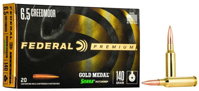 FEDERAL 6.5 CREEDMOOR 140GR GOLD MEDAL SIERRA MATCHKING 20 RD/BX 10 BX/CS - Image 4
