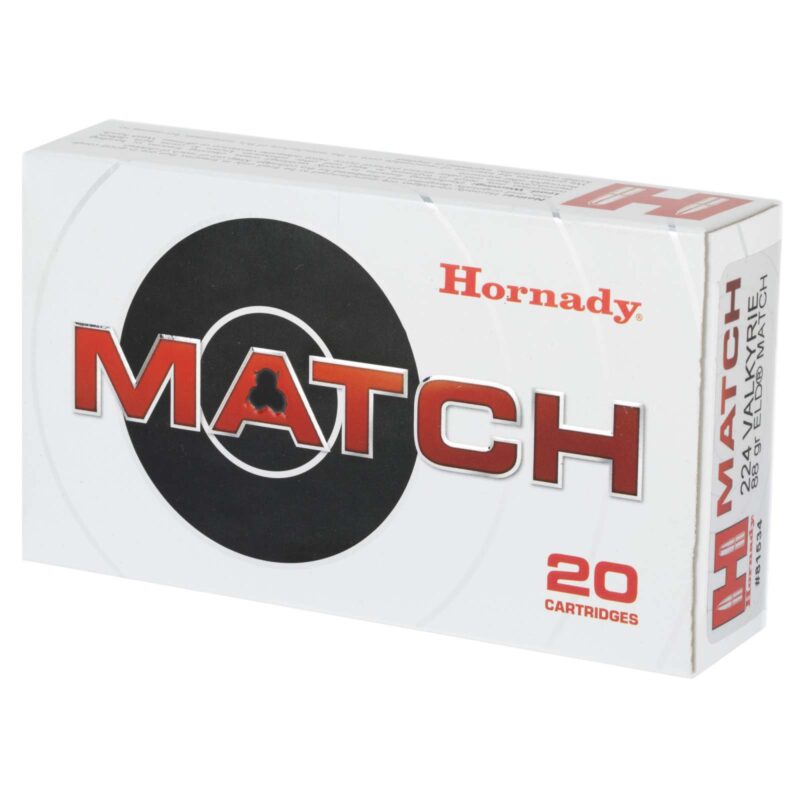 HORNADY MATCH 224 VALKYRIE 88GR ELD 20RD BX 200RD CASE - Image 2