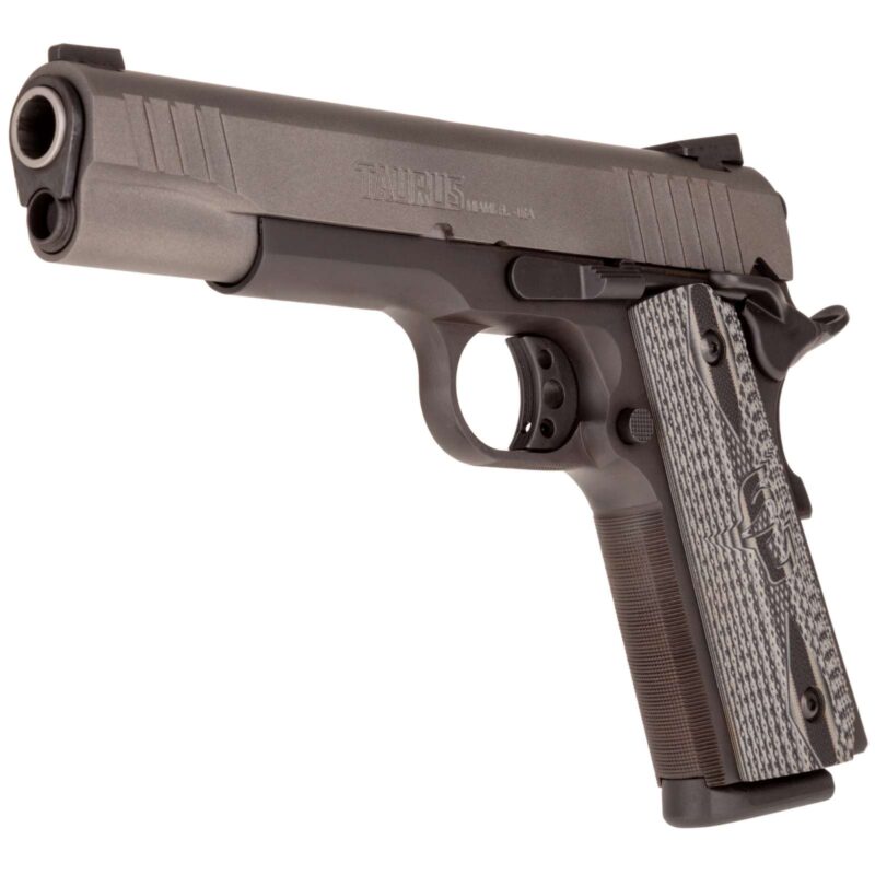 TAURUS PT1911 45ACP PSTL BLK/GRY 5" 1-8RD VZ GRIP - Image 2