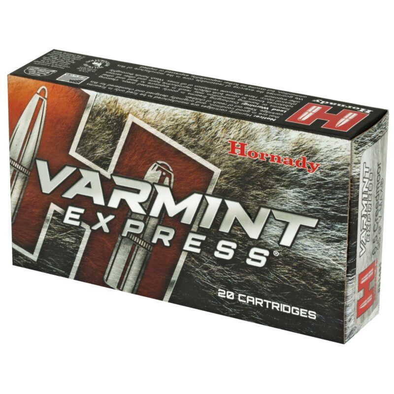 HORNADY VARMINT EXPRESS 6.5CM 95G V-MAX 20RD BX 200RD CASE - Image 2