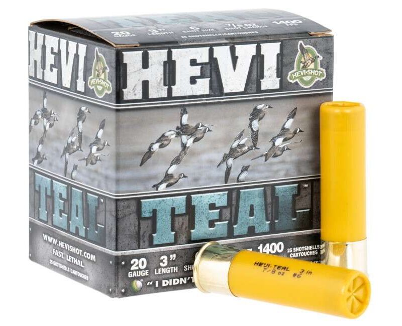 HEVI-SHOT HEVI-TEAL 20GA 3IN 7/8OZ #6 25 RD/BX 10 BX/CS