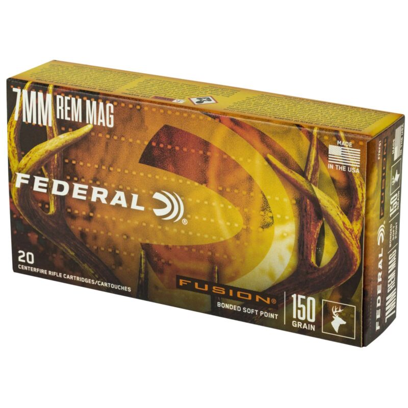 FEDERAL 7MM REM MAG 150GR FUSION 20 RD/BX 10 BX/CS - Image 2