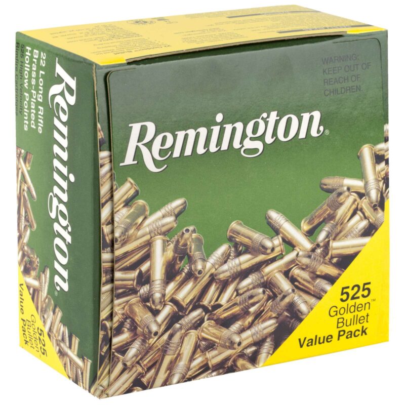 REMINGTON 22 GOLDEN BULLET, 22 LR, HV 36GR HP 525 RD/BX 12 BX/CS