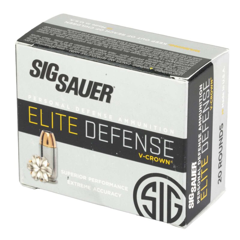 SIG SAUER ELITE V-CROWN JHP 10MM 200G NICKEL CASE - Image 2