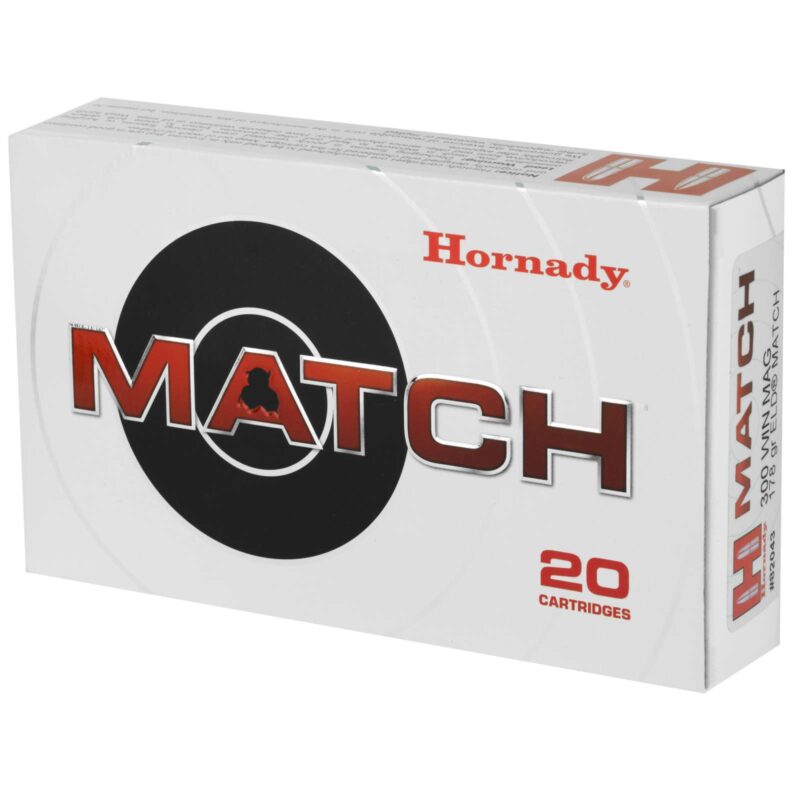 HORNADY MATCH 300 WIN MAG 178GR ELD 20RD BX 200RD CASE - Image 2