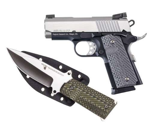 MAGN RES DE1911 45 ACP TWO TONE PISTL 3" W/KNIFE