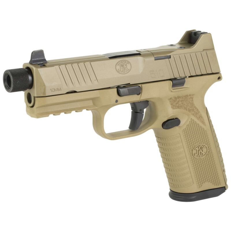FN 510 TACTICAL 10MM 4.71" FDE 1-15RD 1-22RD PSTL - Image 2