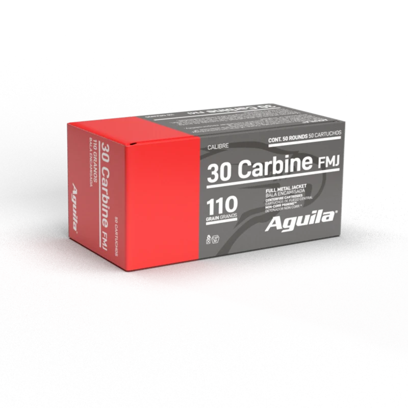 AGUILA 30 CARBINE FMJ 110GR 50RD BX 20 BXS PER CS