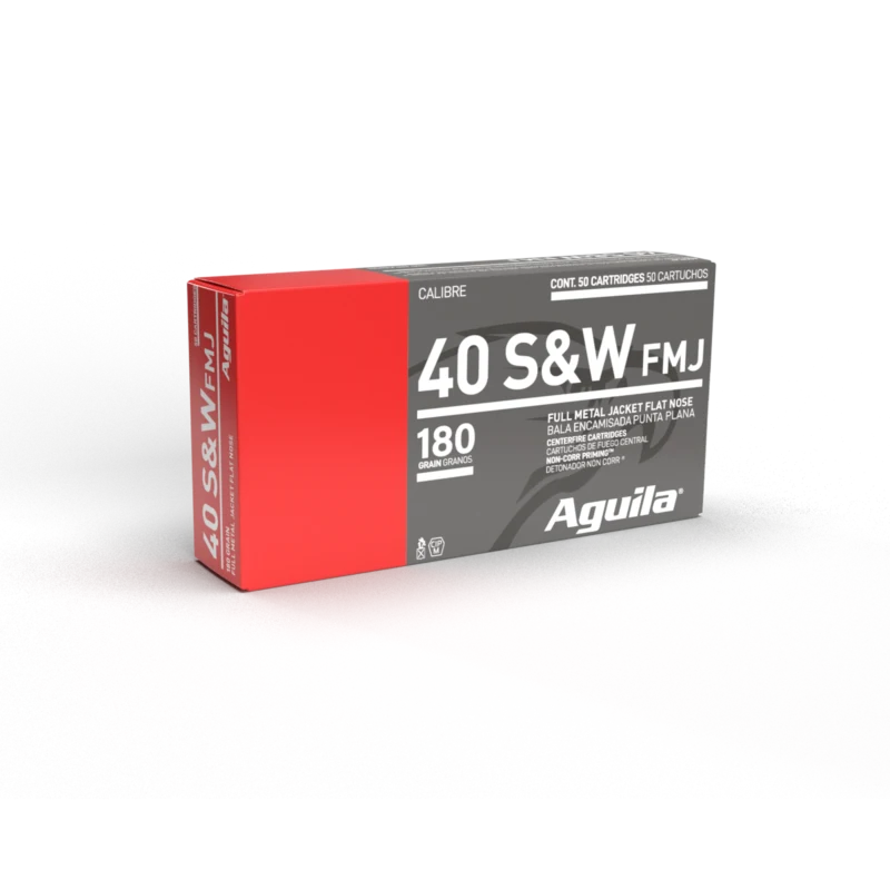AGUILA 40 S&W FMJ 180GR 50RD BOX 20 BXS PER CS