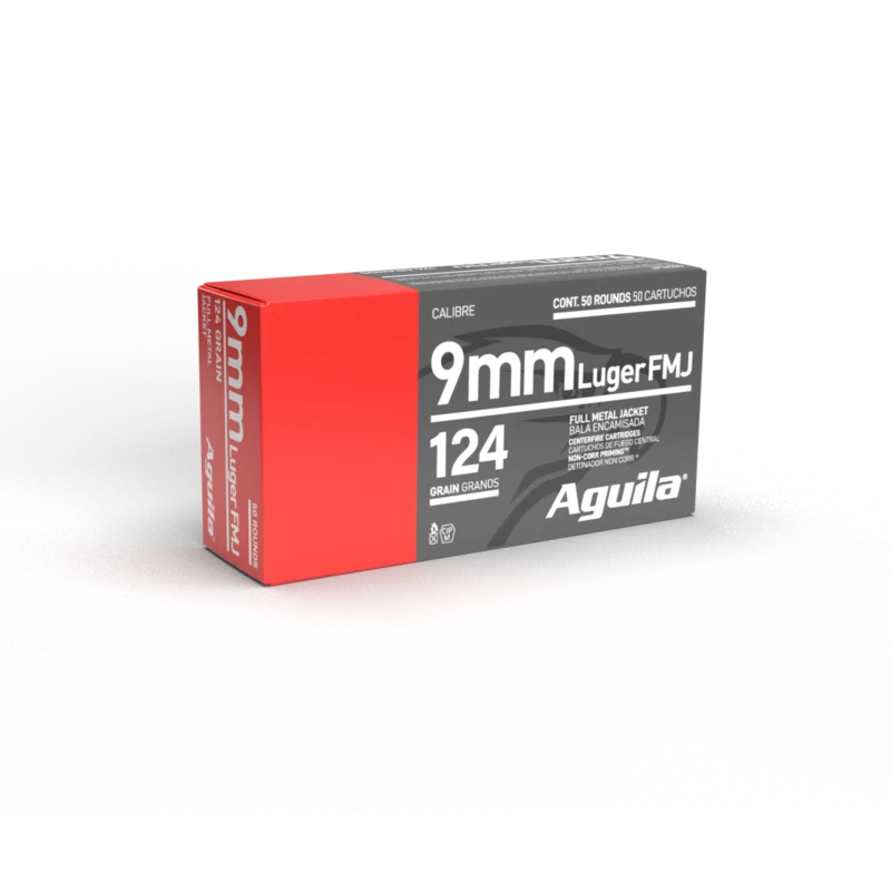 AGUILA 9MM FMJ 124GR 50RD BOX 20 BXS PER CS