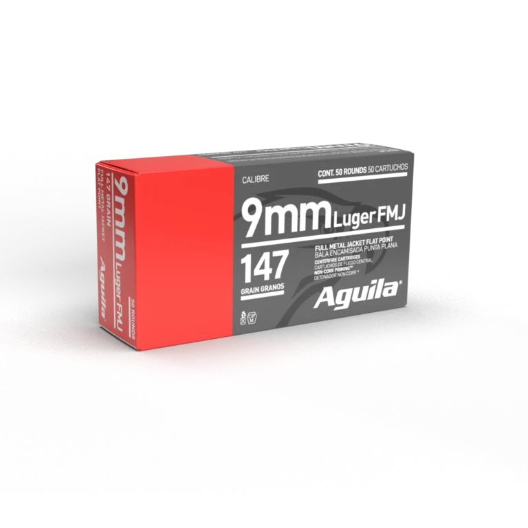 AGUILA 9MM FMJ FLAT PNT 147GR 50RD BX 20 BXS PER CS