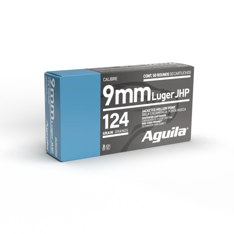 AGUILA 9MM 124GR JHP 50RD BOX 10 BXS PER CS