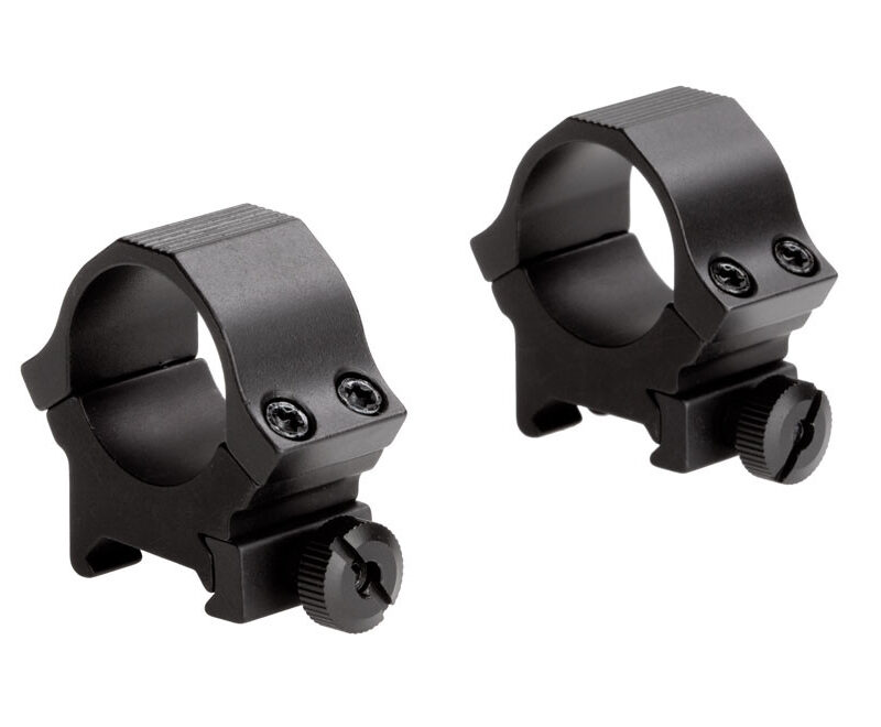 SUN OPTICS 1" MED SPORT RINGS BLK