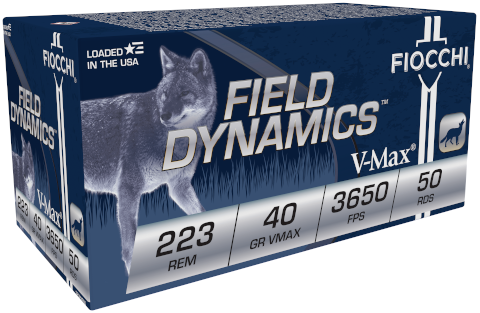 FIOCCHI 223REM 40GR VMAX 50RD BX 1000RD CASE
