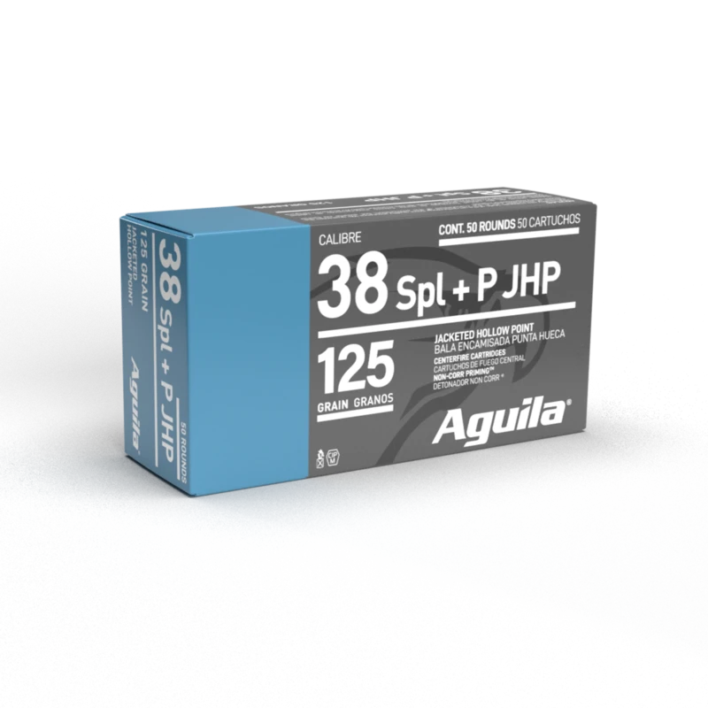 AGUILA 38 SPL JHP 125GR 50RD BOX 10 BXS PER CS