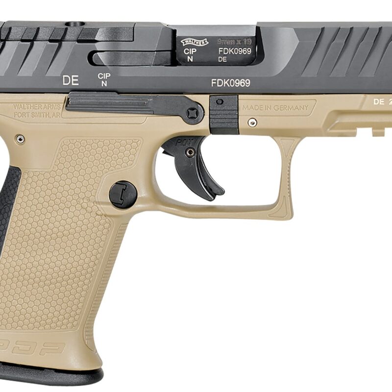 WALTHER PDP 9MM CMPCT 4" PSTL TAN/BLK 2-15RD MAGS