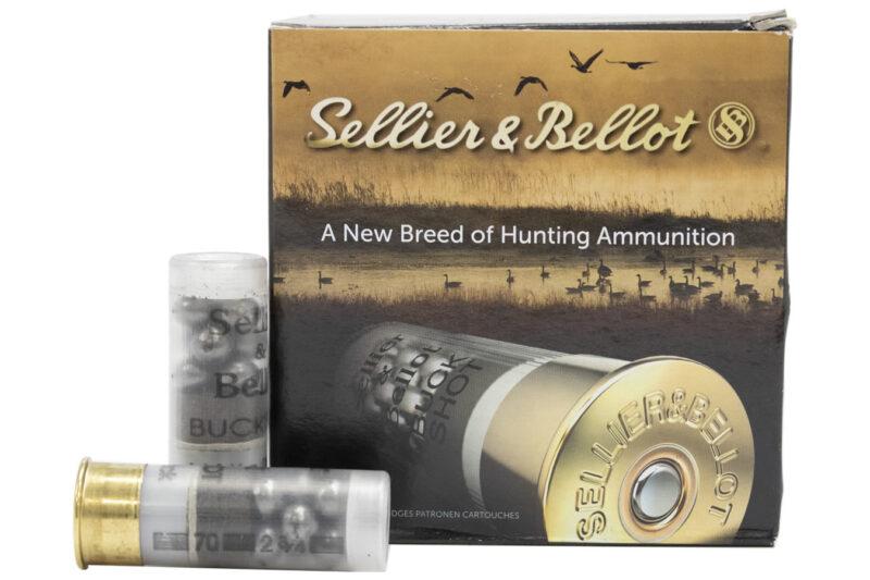 SELLIER & BELLOT 12GA 2 3/4 00 BUCK 9 PELLET 25RD BOX 10 BOXES PER CASE