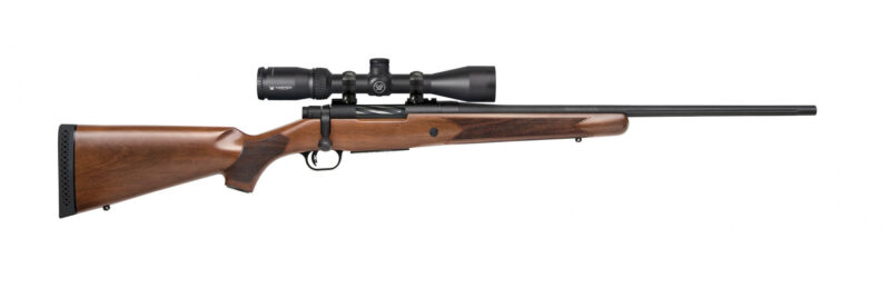 MOSSBERG PATRIOT 243 WIN 22" BLK/WALNUT VORTEX 3-9X40 SCOPE